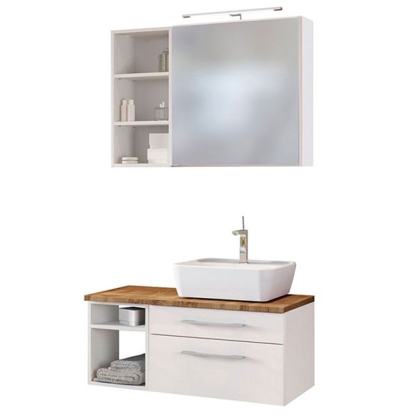 Held Möbel Davos Badmöbel Set 19 - 90 cm
