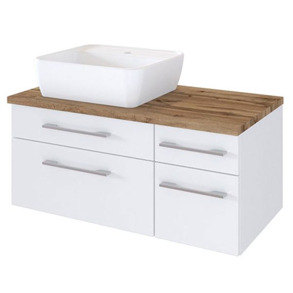 Held Möbel Davos Waschtisch mit Unterschrank - 90 cm