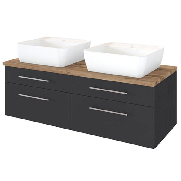Held Möbel Davos Waschtisch mit Unterschrank - 120 cm