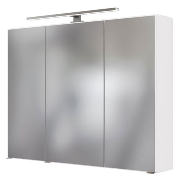 Held Möbel Garda Spiegelschrank 3D - 100 cm, 3 Türen