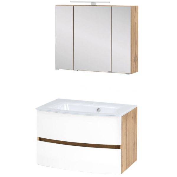 Held Möbel Kopenhagen Badmöbel Set 80 cm