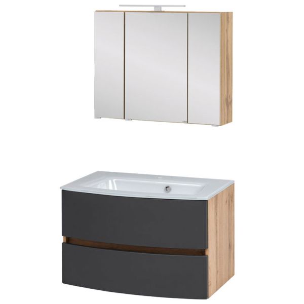 Held Möbel Kopenhagen Badmöbel Set 80 cm