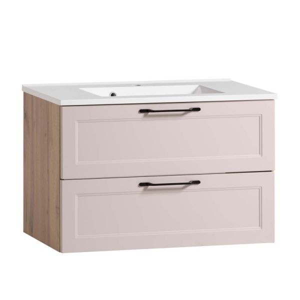 Held Möbel Lugo Waschtisch mit Unterschrank 80 cm Front