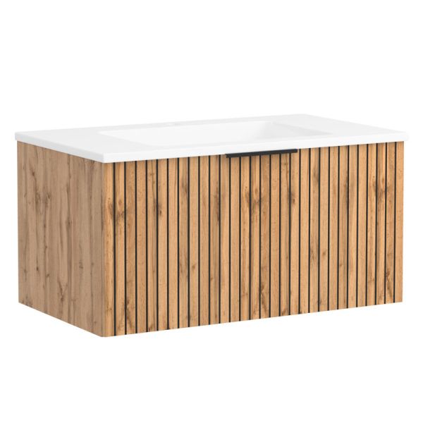 Held Möbel Ashton Waschtisch mit Unterschrank - 80 cm, 1 Auszug