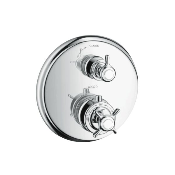 Axor Montreux Thermostat Unterputz mit Kreuzgriff und Absperrventil