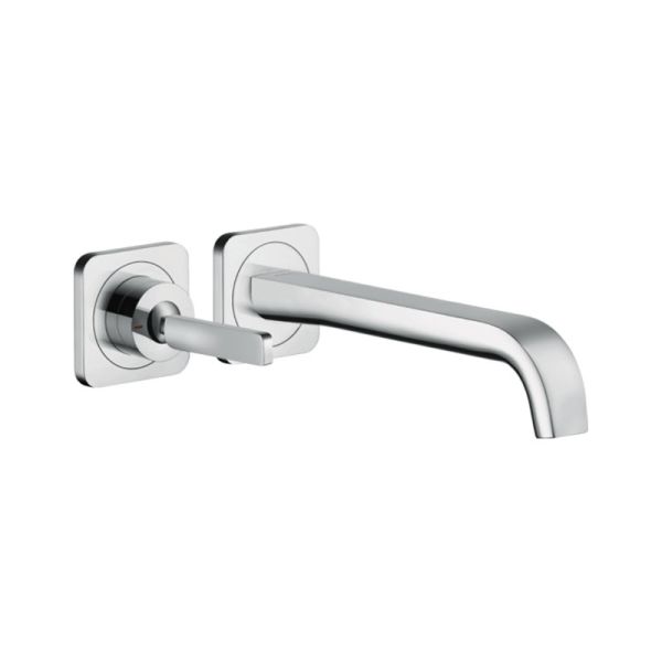 Axor Citterio Waschtischarmatur Unterputz mit Auslauf 221 mm und Rosetten