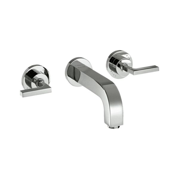 Axor Citterio Waschtischarmatur Unterputz mit Auslauf 222 mm, Hebelgriffen