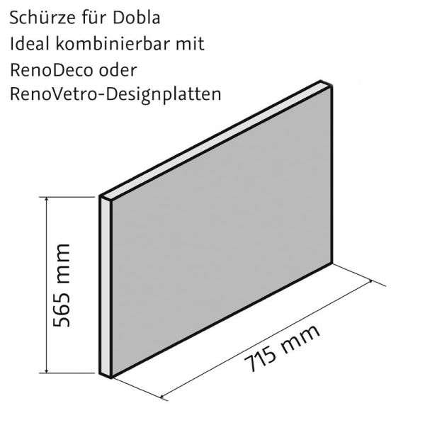 HSK Dobla Seitenschürze 75 cm