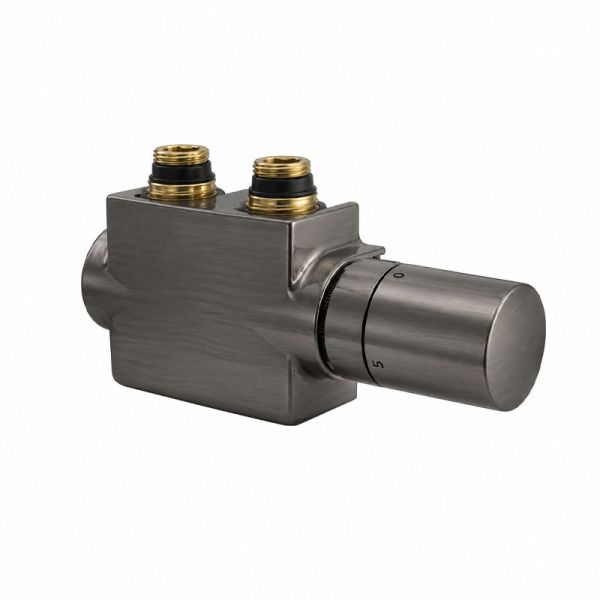 HSK Designheizkörper Anschlussarmaturen - Kompaktventil in Gunmetal
