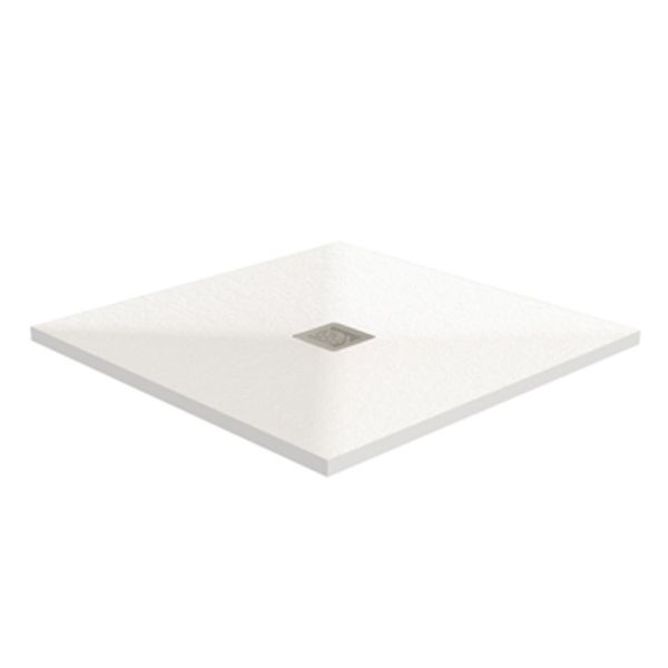 HSK Duschwanne Quadrat-Duschwanne 90 x 90 cm, Marmor-Polymer