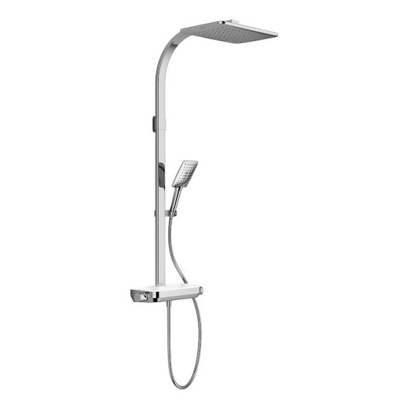 HSK AquaTray Duschpaneel Thermostat mit Schwall und Ablage