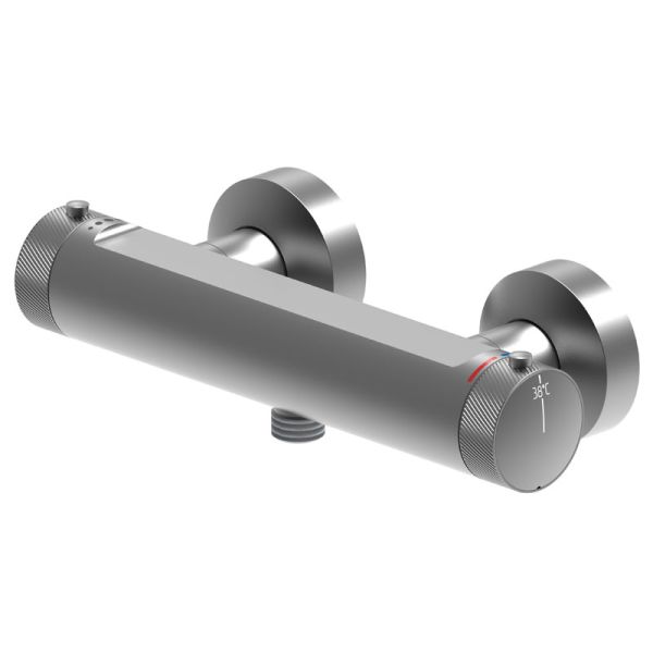 HSK Shower und Co Duscharmatur / Aufputz-Thermostat AquaXPro Rund, Gunmetal gebü