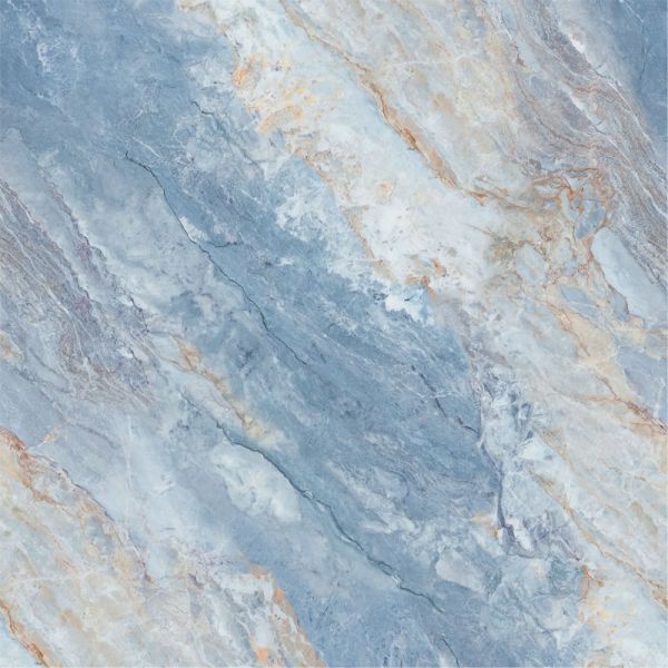 HSK Renodeco Muster Wandverkleidung Seidenmatt, Marmor, Azzurro-Blau
