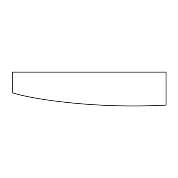 Laguna Spiegelschränke Aufbau- u. Aufsatzleuchte - 120 cm, asymmetrisch Skizze