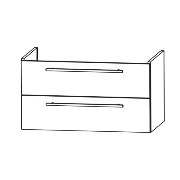 Laguna Waschtischunterschränke 96 cm - Skizze
