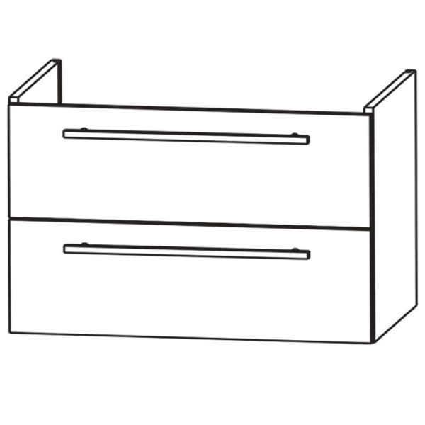 Laguna Waschtischunterschrank 85 cm Skizze