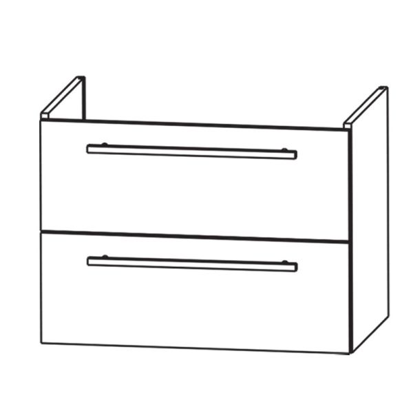 Laguna Waschtischunterschrank 61 cm Skizze