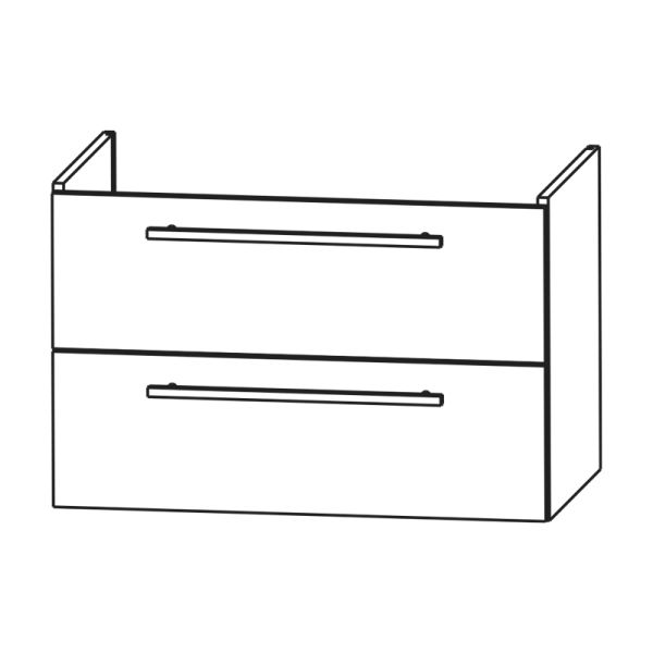 Laguna Waschtischunterschrank 116 cm Skizze