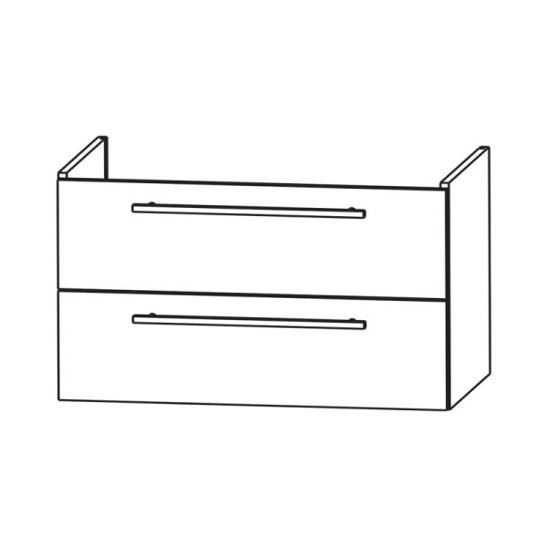 Laguna Waschtischunterschrank 85 cm Skizze