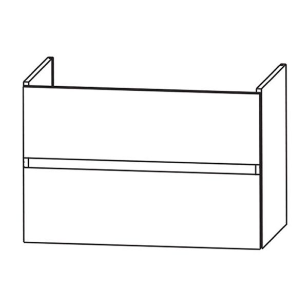Laguna Waschtischunterschrank 125 cm Skizze