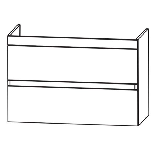 Laguna Waschtischunterschrank 125 cm Skizze