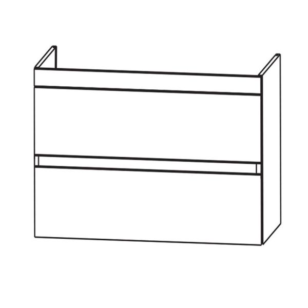 Laguna Waschtischunterschrank 50 cm Skizze