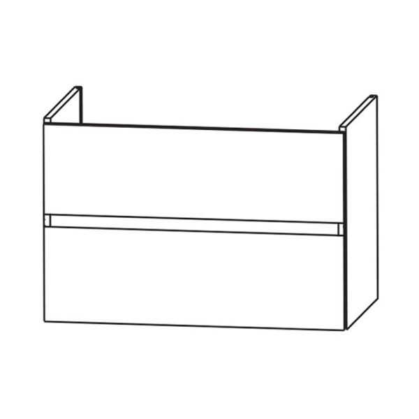 Laguna Waschtischunterschrank 65 cm Skizze