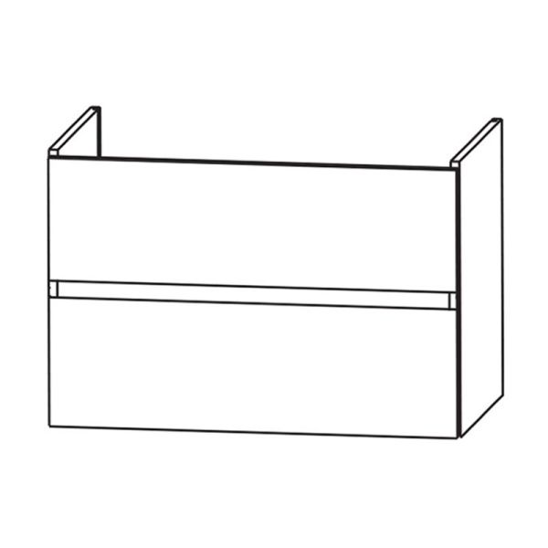 Laguna Waschtischunterschrank 80 cm Skizze