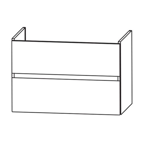Laguna Waschtischunterschrank 115 cm Skizze