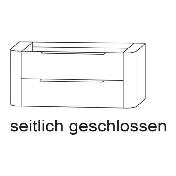 Laguna Orbis Waschtischunterschrank - 101 cm Skizze