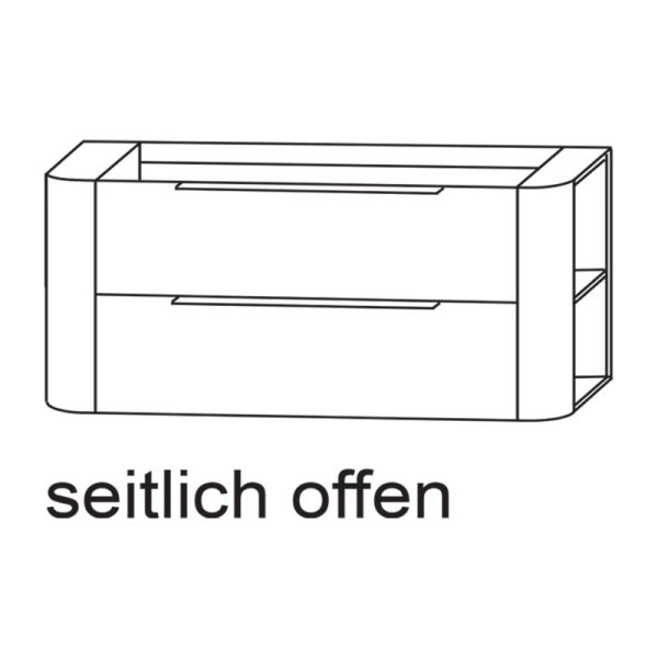 Laguna Orbis Waschtischunterschrank - 131 cm Skizze
