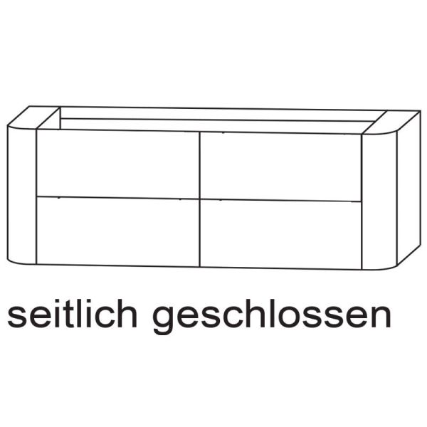 Laguna Orbis Waschtischunterschrank - 150 cm Skizze