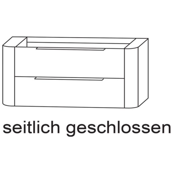 Laguna Orbis Waschtischunterschrank - 151 cm Skizze