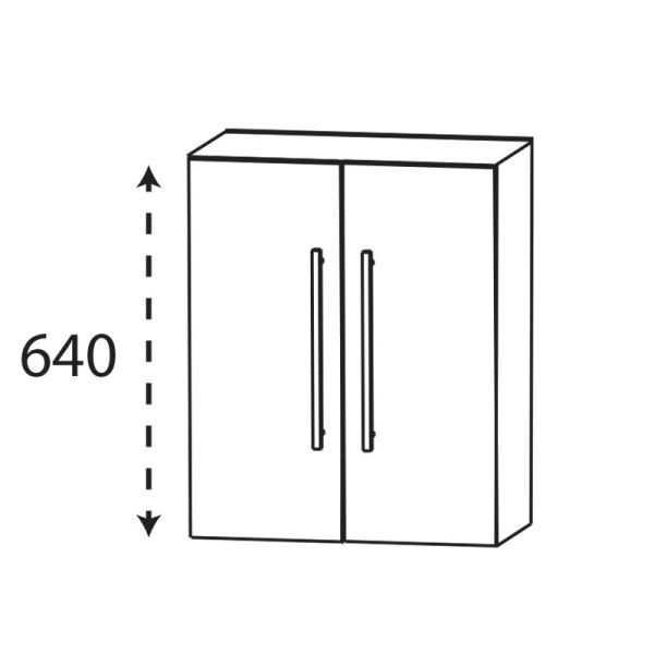 Laguna Ergänzungsschrank Highboard - 60 cm Skizze