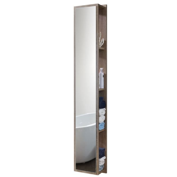 Laguna Ergänzungsschrank Regal - 30 cm mit Spiegelfläche