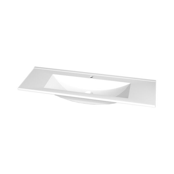 Laguna Life plus Möbelwaschtisch - 122 cm, STONEPLUS weiß - Gästebad