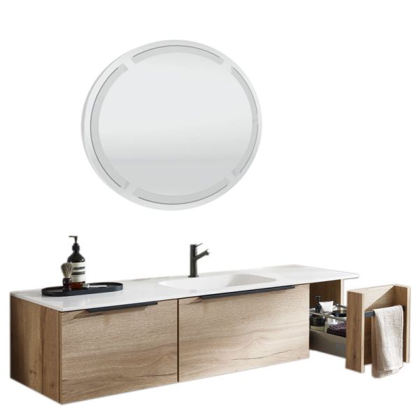Laguna Platino 2.0 Badmöbel Set 3 - 130,8 cm