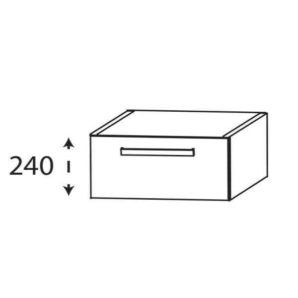 Laguna Platino 2.0 Plattenunterschrank - 90 cm Skizze