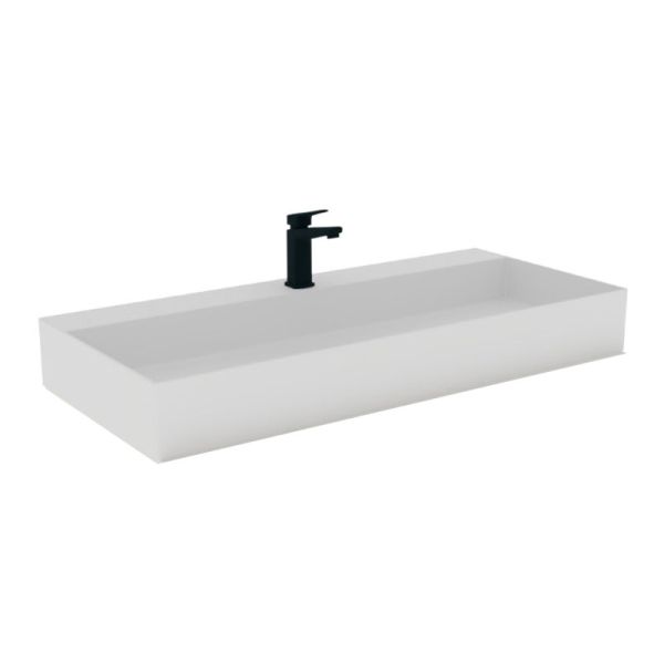 Laguna Platino 2.0 Aufsatzwaschtisch / Keramik Squared - 102 cm