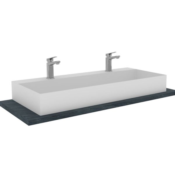 Laguna Platino 2.0 Aufsatzwaschtisch / Keramik Squared - 102 cm