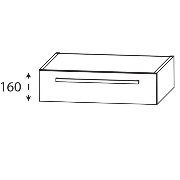 Laguna Platino 2.0 Waschtischunterschrank - 70 cm Skizze