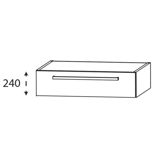 Laguna Platino 2.0 Waschtischunterschrank - 80 cm Skizze