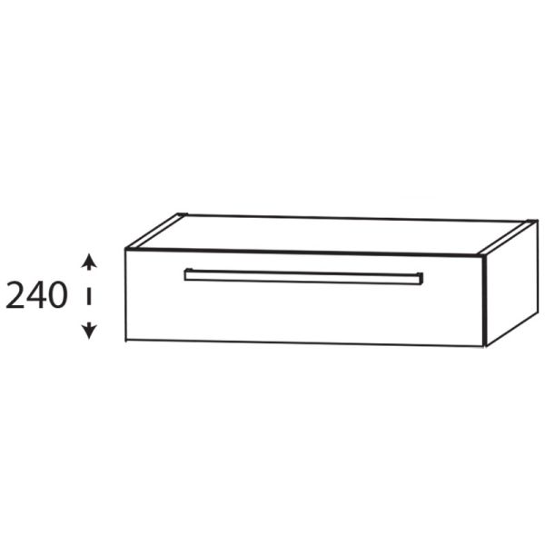 Laguna Platino 2.0 Waschtischunterschrank - 90 cm Skizze