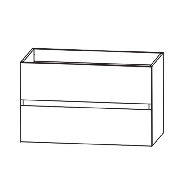 Laguna Platino 2.0 Waschtischunterschrank - 80 cm Skizze