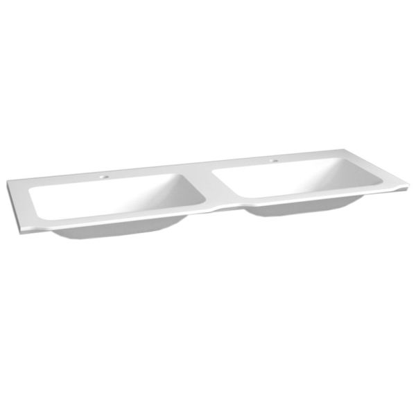Laguna Reflex Möbelwaschtisch - 141 cm, Doppel-Waschtisch