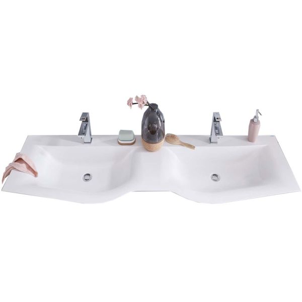 Laguna Laola Möbelwaschtisch Doppelwaschtisch STONEPLUS 180,6 cm