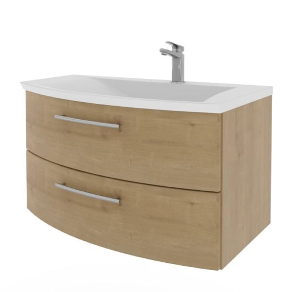 Laguna Wings Waschtisch mit Waschtischunterschrank 90 cm Variante links