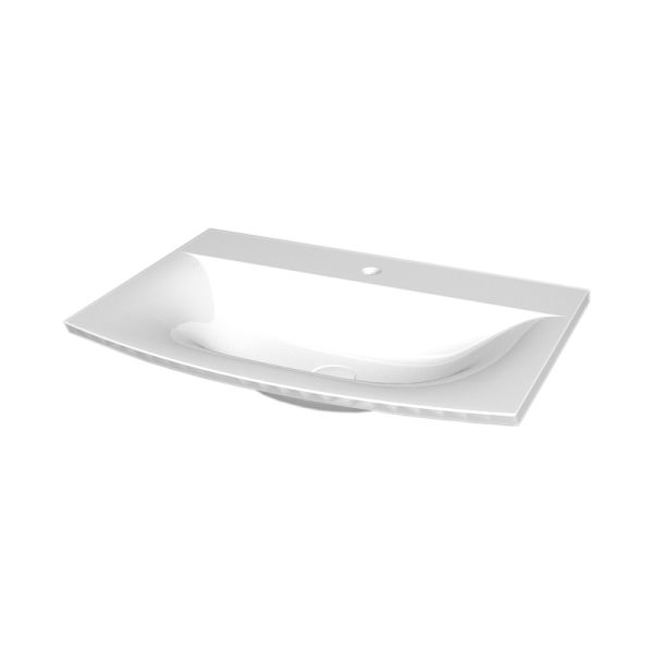 Laguna modern classic Möbelwaschtisch - 71,2 cm, STONEPLUS weiß