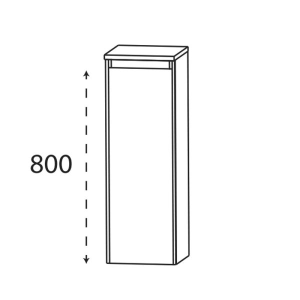 Laguna Highline 250 Highboard - 32,2 cm Skizze