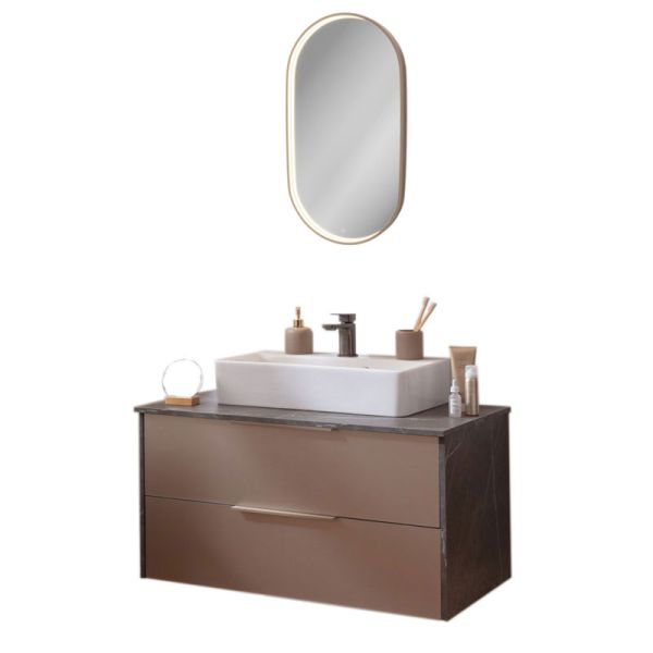 Lanzet Vidro Badmöbel Set 9 - 90 cm